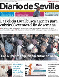 Portada periódico Diario de Sevilla