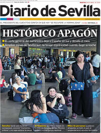 Portada periódico Diario de Sevilla