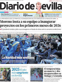 Portada Diario de Sevilla 2025-12-29