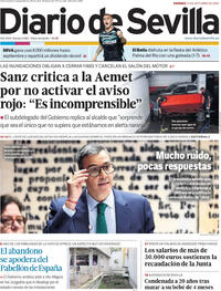 Portada Diario de Sevilla 2025-10-31