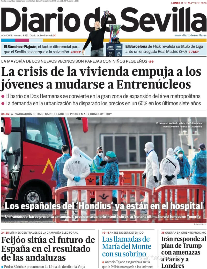 Portada La Voz de Galicia 2026-05-11