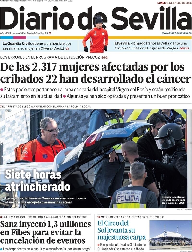 Portada La Voz de Galicia 2026-01-12