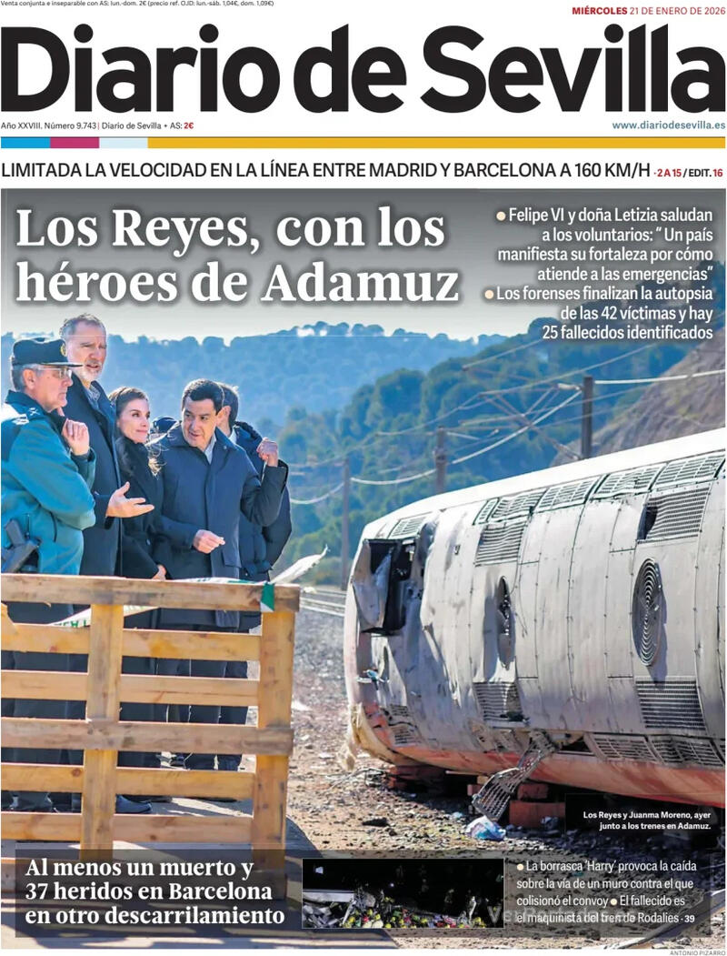 Portada La Voz de Galicia 2026-01-21