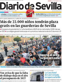 Portada Diario de Sevilla 2026-09-01
