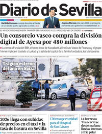 Portada Diario de Sevilla 2026-01-02