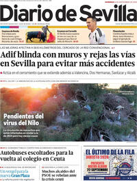 Portada Diario de Sevilla 2026-09-06