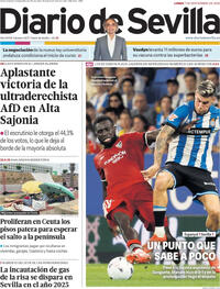 Portada Diario de Sevilla 2026-09-07