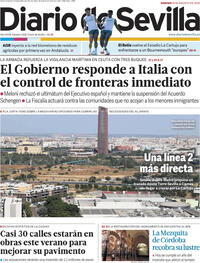 Portada Diario de Sevilla 2026-08-08