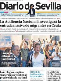 Portada Diario de Sevilla 2026-09-08