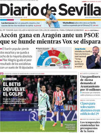 Portada Diario de Sevilla 2026-02-09