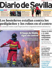 Portada Diario de Sevilla 2026-08-09