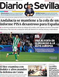Portada periódico Diario de Sevilla