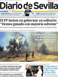 Portada periódico Diario de Sevilla