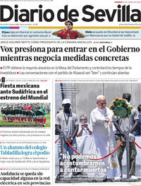 Portada Diario de Sevilla 2026-06-12