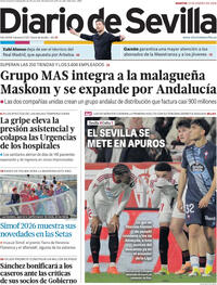 Portada Diario de Sevilla 2026-01-13