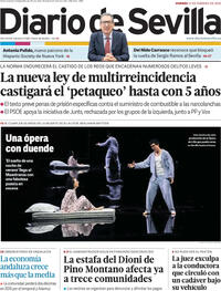 Portada Diario de Sevilla 2026-02-13