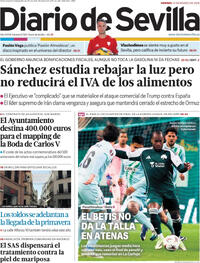 Portada Diario de Sevilla 2026-03-13