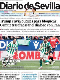 Portada Diario de Sevilla 2026-04-13