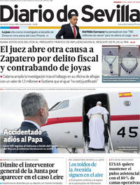 Portada periódico Diario de Sevilla