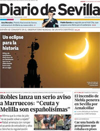 Portada Diario de Sevilla 2026-08-13