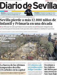 Portada Diario de Sevilla 2026-02-14