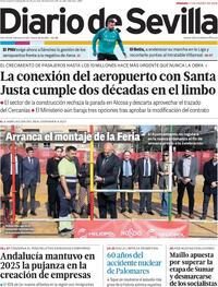 Portada Diario de Sevilla 2026-01-17