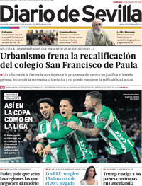 Portada Diario de Sevilla 2026-01-18