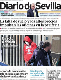 Portada Diario de Sevilla 2026-02-20
