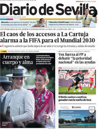 Portada Diario de Sevilla 2026-04-22