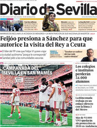 Portada Diario de Sevilla 2026-08-23