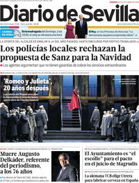 Portada periódico Diario de Sevilla