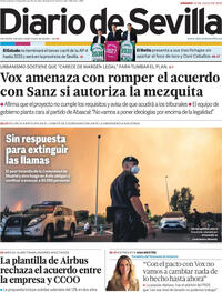Portada Diario de Sevilla 2026-07-25