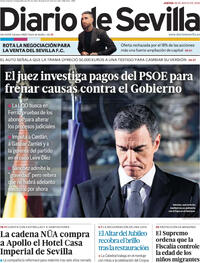 Portada Diario de Sevilla 2026-05-28