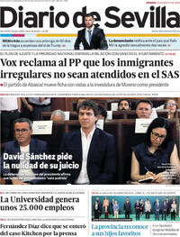 Portada Diario de Sevilla 2026-05-29