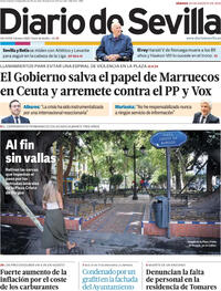Portada Diario de Sevilla 2026-08-29