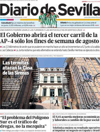 Portada Diario de Sevilla 2026-07-30