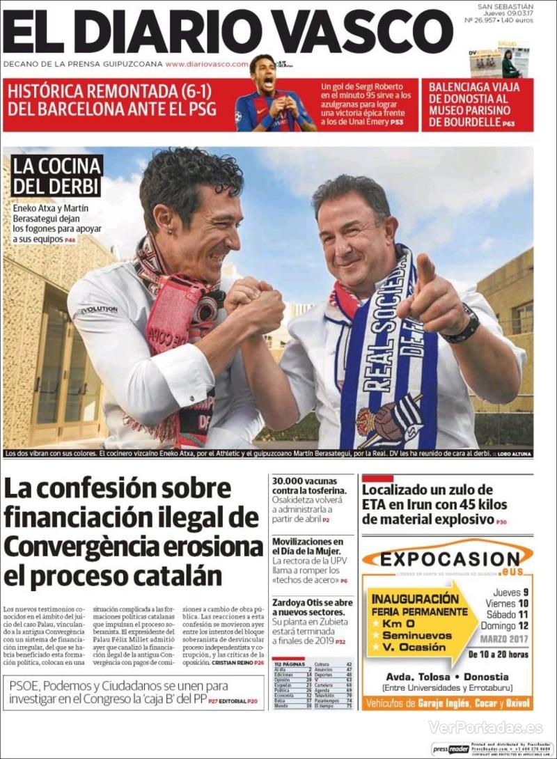 Portada La Verdad 2017-03-09