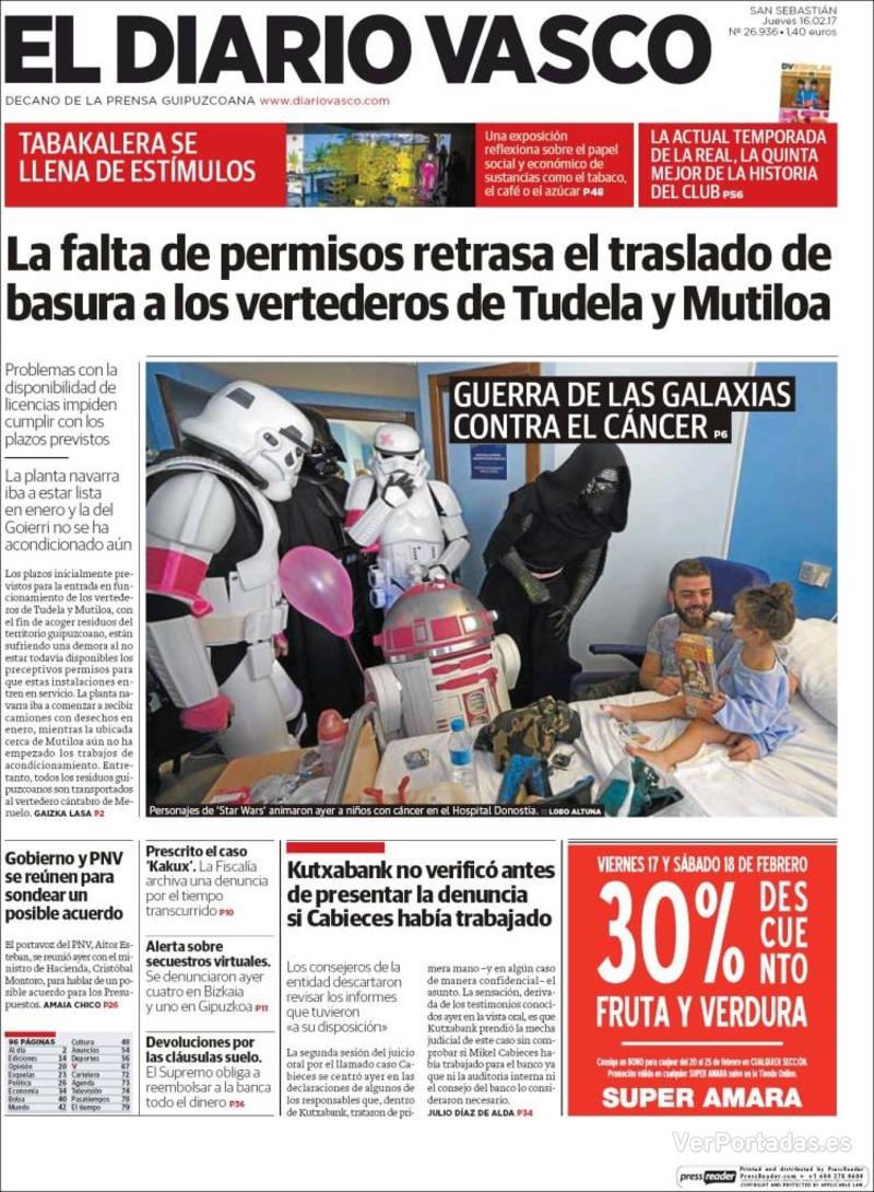 Portada La Verdad 2017-02-16