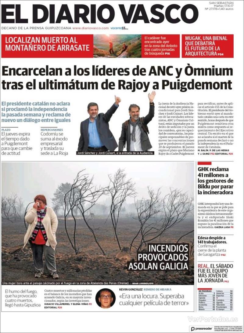 Portada La Verdad 2017-10-17
