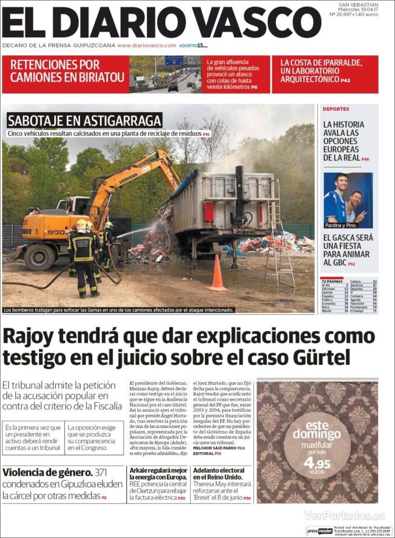 Portada La Verdad 2017-04-19