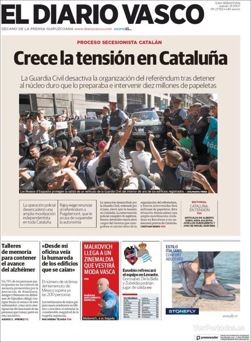 Portada La Verdad 2017-09-21