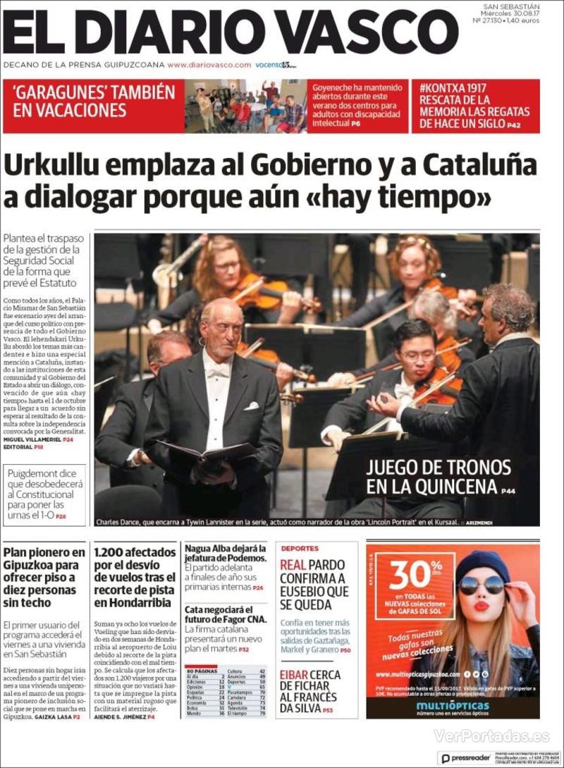 Portada La Verdad 2017-08-30