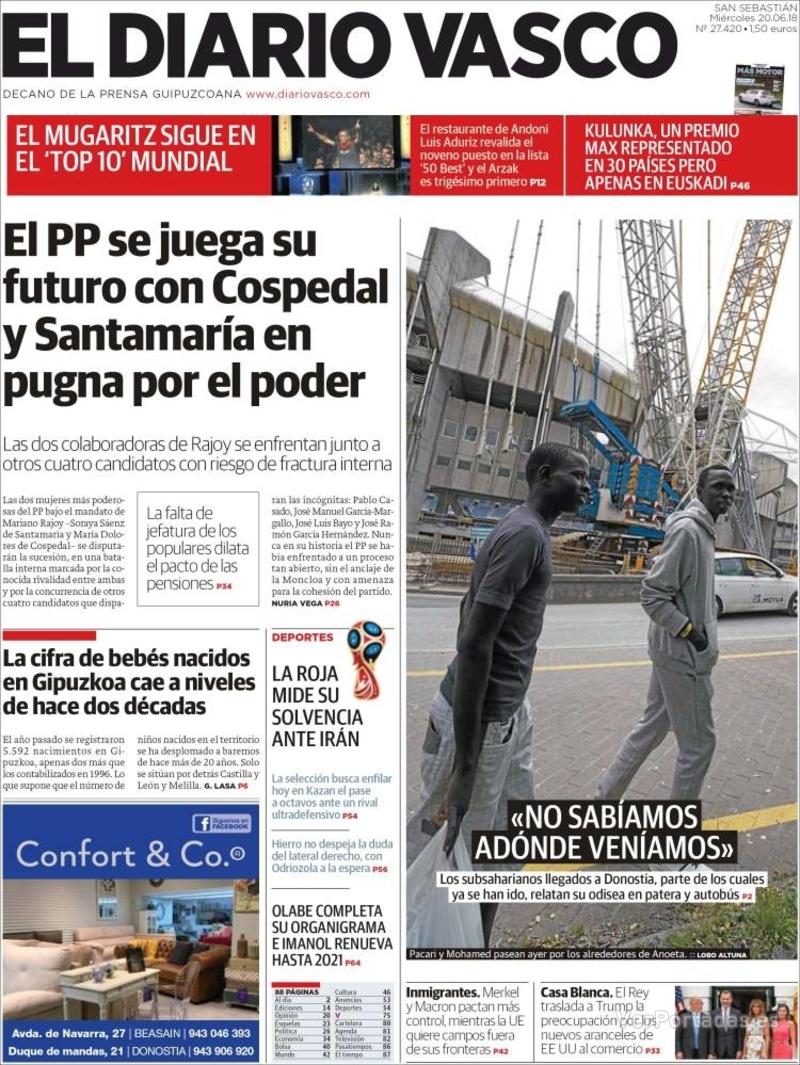 Portada La Verdad 2018-06-20