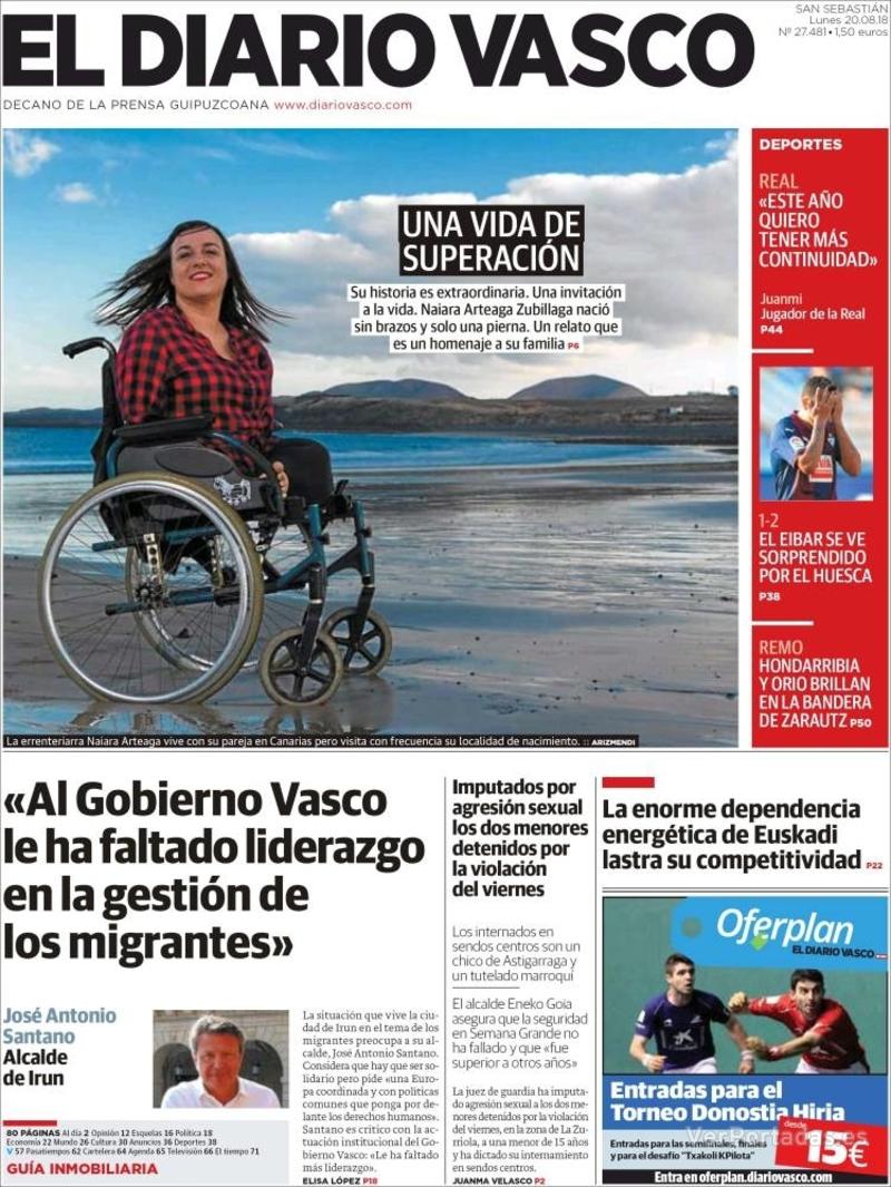 Portada La Verdad 2018-08-20