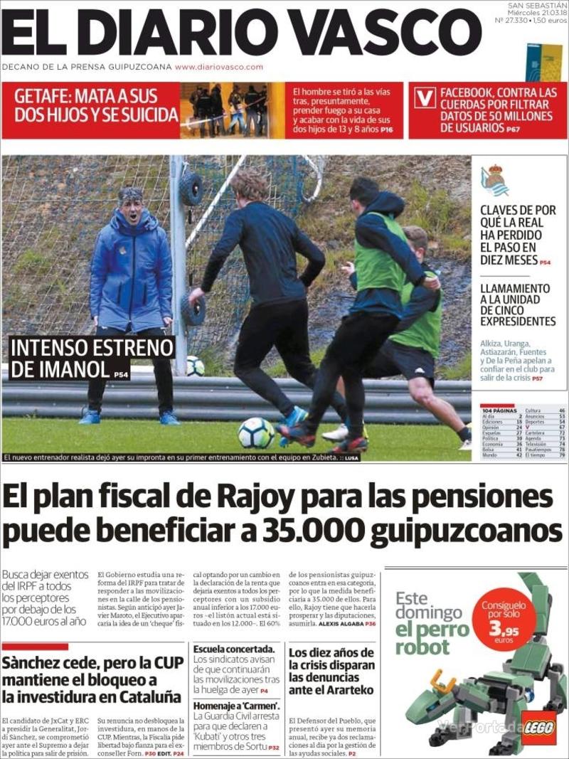 Portada La Verdad 2018-03-21