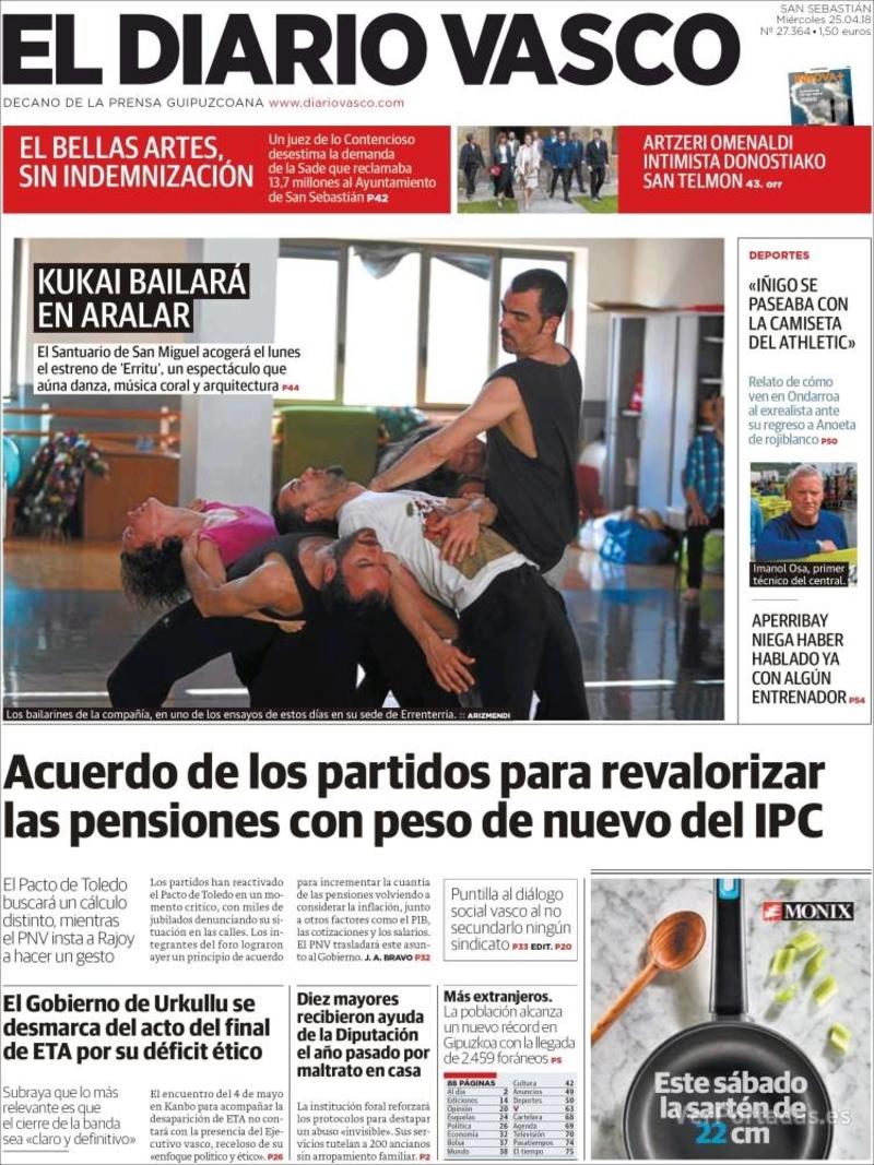 Portada La Verdad 2018-04-25