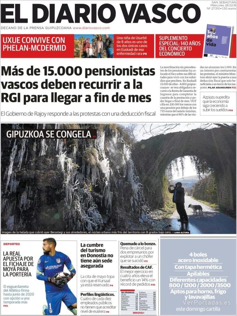 Portada La Verdad 2018-02-28