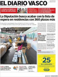 Portada El Diario Vasco 2018-12-05