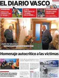Portada El Diario Vasco 2018-11-11