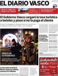 Portada El Diario Vasco 2018-12-12